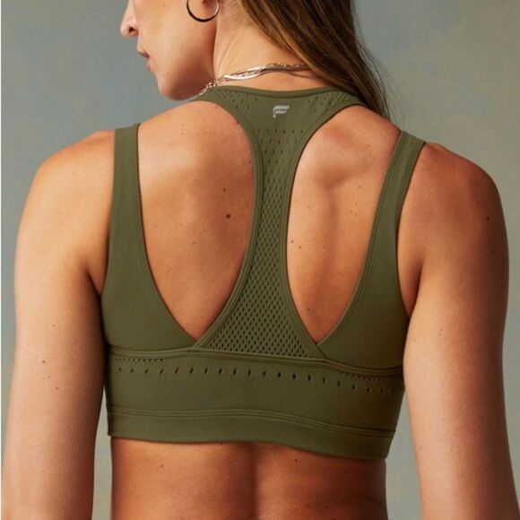 FABLETICS Sculptknit Contour Low-Impact Dark Moss Khloe Edit Size XS - Picture 3 of 15